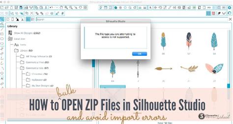 How To Open Zip Files In Silhouette Studio Silhouette