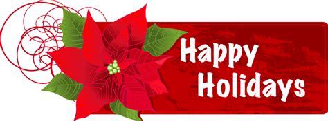 Happy Holidays Words Free Christmas Clipart Free Clipart Happy
