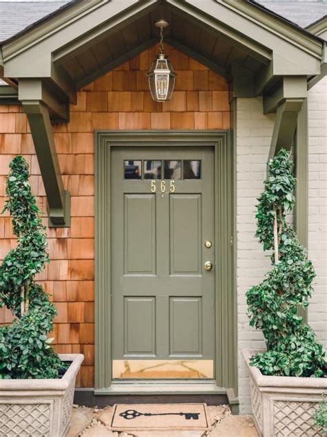 2030 Front Door Colors With Brown House