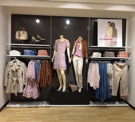 Clothes Store Floating Wall Display Shelves Design Ideas For Retail