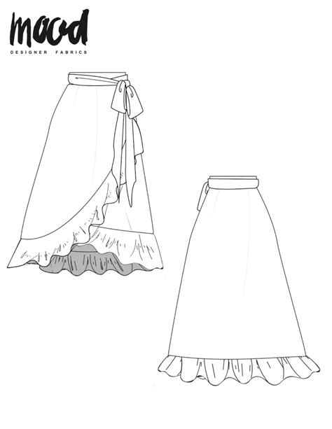 The Cress Skirt Free Sewing Pattern Mood Sewciety Skirt Patterns Sewing Diy Sewing