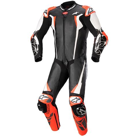 Alpinestars Racing Absolute V2 One Piece Leather Suit Black White