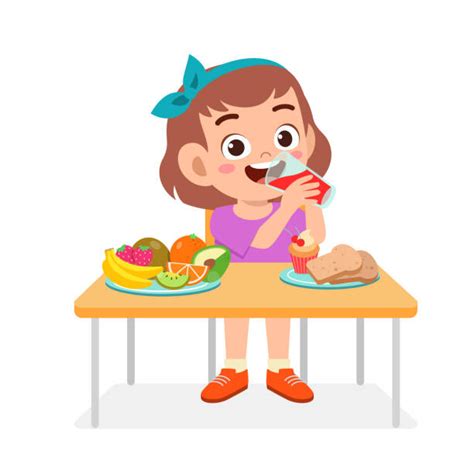 Toddler Eating Fruit Illustrations Royalty Free Vector Graphics And Clip