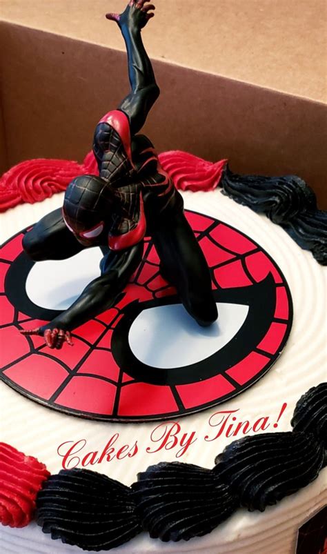 Spider Man Cake Topper Miles Morales Cake Topper Spider Man Theme Cake