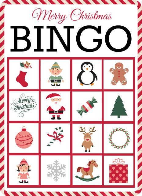 Blank Christmas Bingo Cards
