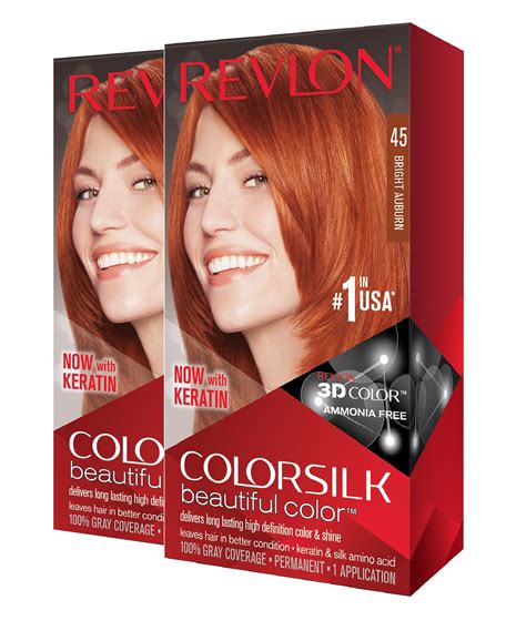 Revlon Colorsilk Beautiful Color Hair Color Bright Auburn2pk