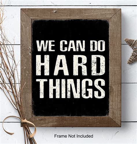 Buy Motivational Posters Office Wall Decor We Can Do Hard Things Sign