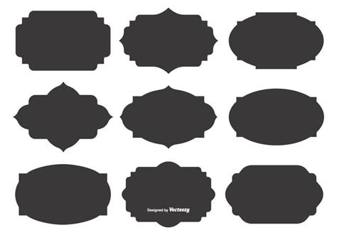 Blank Vector Label Shapes Download Free Vector Art Stock Graphics