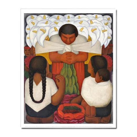 Diego Rivera Flower Day Dia De Flores 16 X 20 In Print In 2020