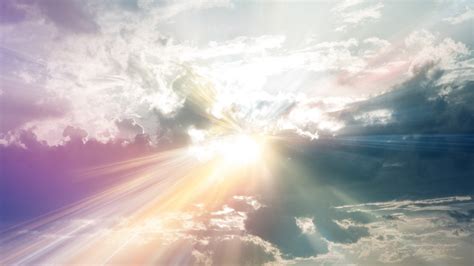 Sun Rays Through The Clouds Colorful Wallpaper 1920x1080 Pics