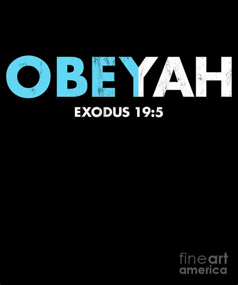 Obeyah Obey Yah God Christian Hebrew Roots Movement Drawing By Noirty