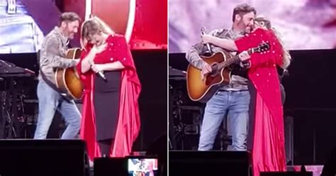 Kelly Clarkson S Husband Surprises Her During Performance Popsugar Entertainment
