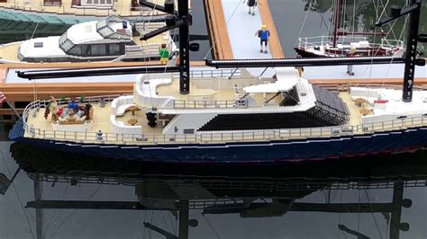 Custom Lego Sailing Boats And Yachts At Legoland California Youtube