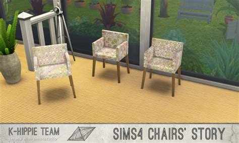 10 Chairs Recolours Ekai Serie Lsd Style At K Hippie Sims 4 Updates