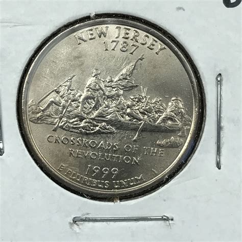 1999 P Uncirculated 50 States Quarter New Jersey 0321 7 For Sale