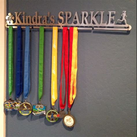 Race Medal Hanger For My Love Hibiscus And A Girl Runner To Hang Her