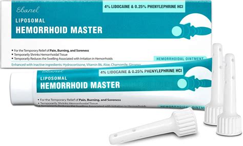 Ebanel Lidocaine Hemorrhoid Treatment Ointment Oz Anal Fissure Anesthetic Cream Walmart Com