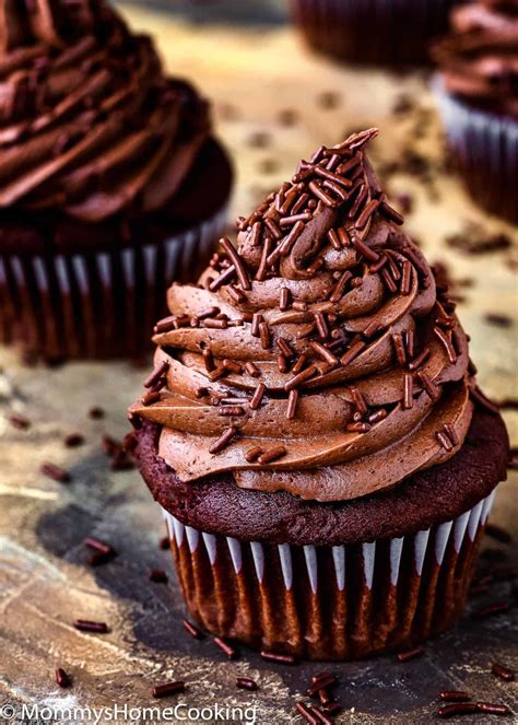Moist And Fluffy Eggless Chocolate Cupcakes Mommys Home Cooking