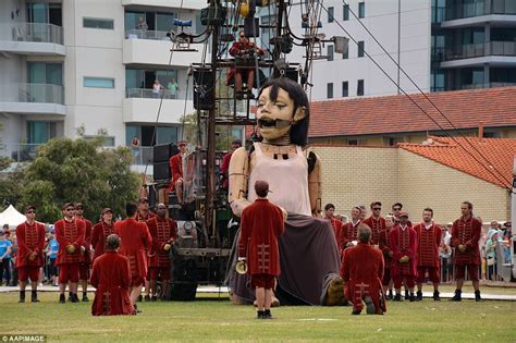 Crowds Gather In Perth To Watch International Arts Festival Daily