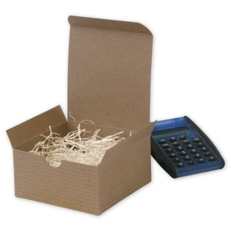 This basic kraft box from celebrate it makes a great gift box. Kraft 1PC Gift Box 4x4x2" 106447 At Print EZ.