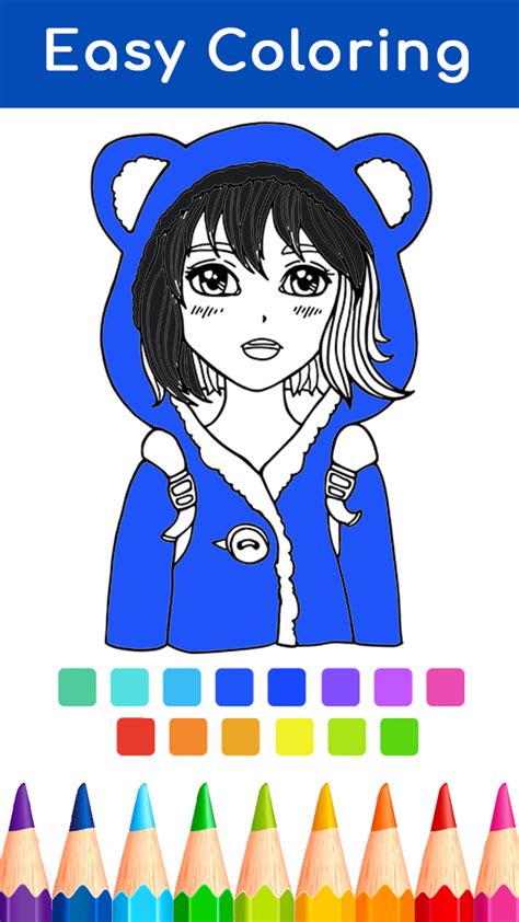 Anime Coloring Book Game Appstore For Android