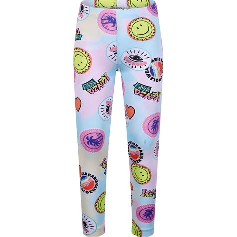 Gorgeous rose floral design easy to mix and match. Kenzo Kids Girls' Colorful Logo Leggings - BAMBINIFASHION.COM
