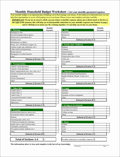 9 Excel Budget Worksheet Template Sampletemplatess