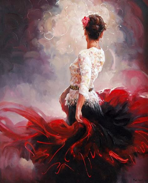 Mark Spain Figurative Painter Flamenco Dancers Dancer