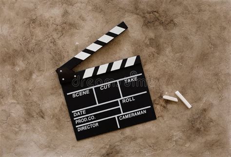 Filmproduktionskonzept Film Clapperboard Kino Beginnt Mit