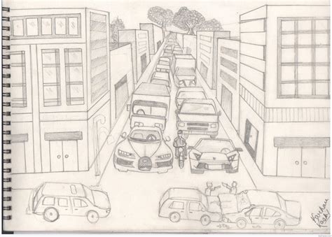 Traffic Sketch At Explore Collection Of Traffic Sketch