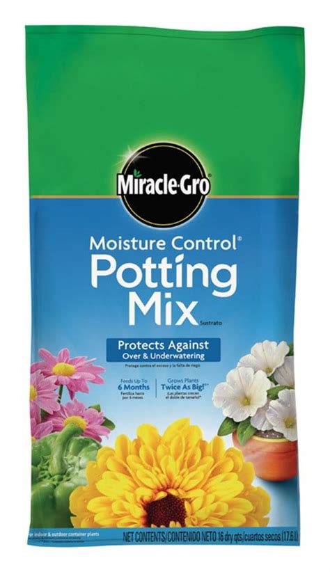 Miracle Gro Moisture Control Potting Mix 16 Quart