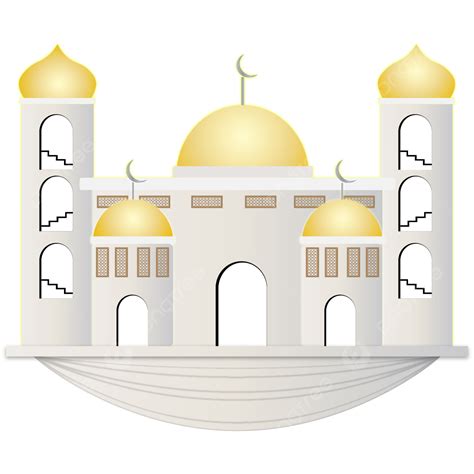 Mosque Vector Icon On White White Mosque Islamic Icon Lantern Icon