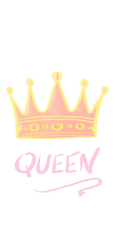 Black Wallpaper Girly Crown Queen