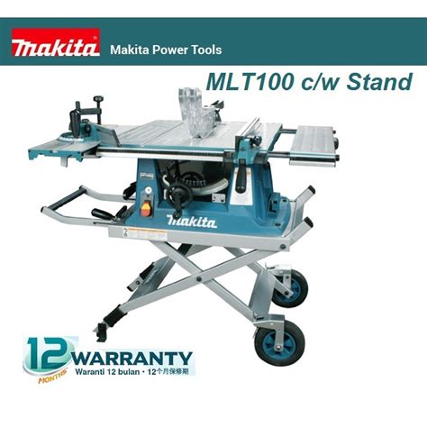 Makita Mlt100 10 Inch 260mm 1500w Table Saw Cw Wts03 Stand Shopee
