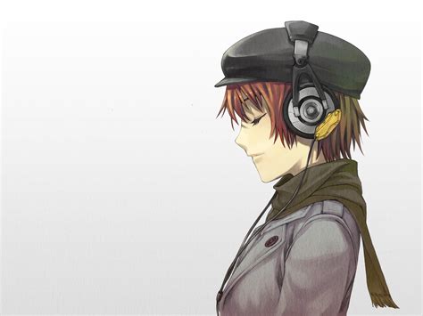 Anime Boy Wearing Headphones Posted By Brittany Richard