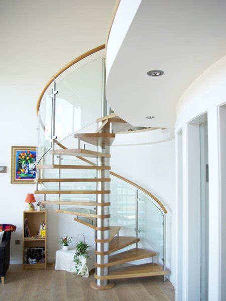 Glass Railing Spiral Staircase Demax Arch