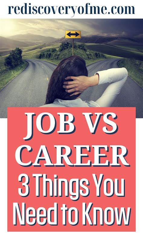 Job Vs Career 3 Things You Need To Know Career Job Hunting Tips