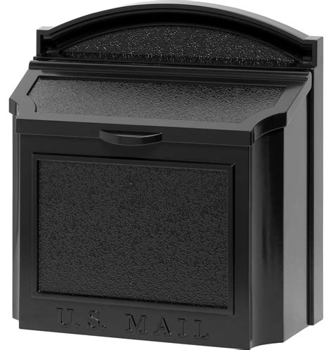 The trixie mailbox in elegant black features sleek curved lines with modern appeal. Aluminum Wall Mount Mailbox in Home Mailboxes