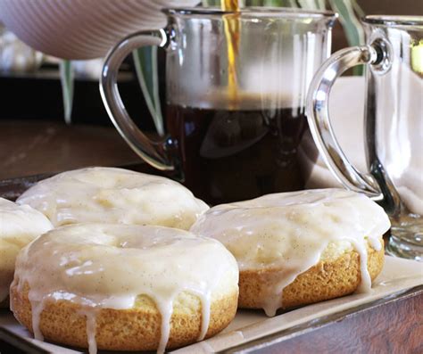 Baked French Vanilla Glazed Donuts What The Forks For Dinner