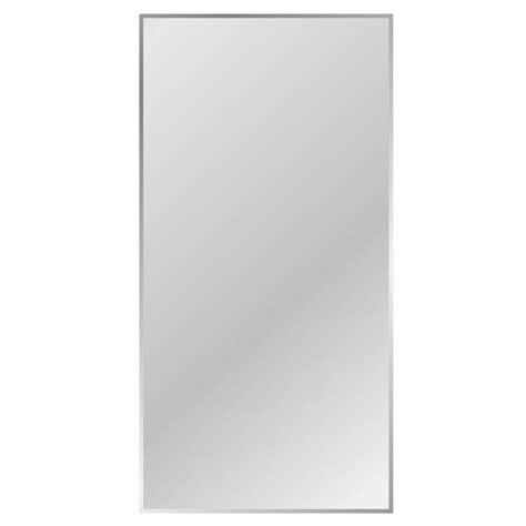Shop Gardner Glass Products 36 In X 54 In Silver Beveled Rectangle Frameless Traditional Wall