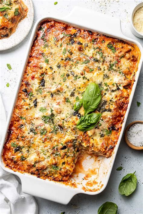This Zucchini Lasagna Is A No Noodle Lasagna Made With Ribbons Of Fresh