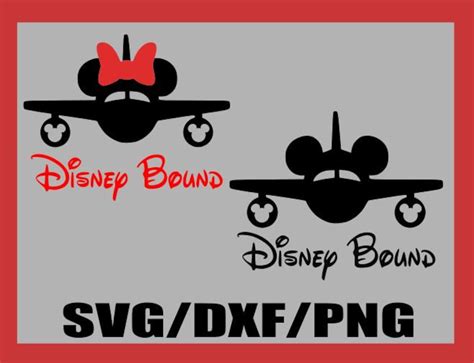 Svg Disney Bound Planes Mickey Y Minnie Mouse Orejas De Etsy