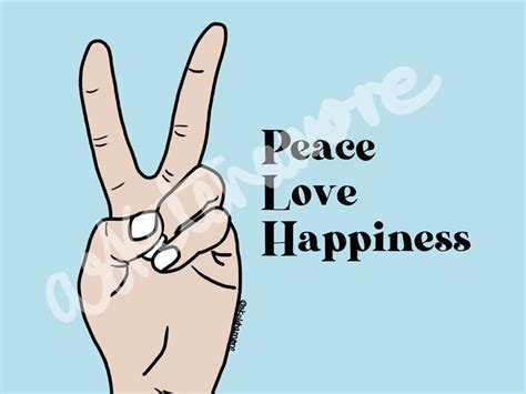 peace love happiness decor printable peace love happiness peace and love digital illustration