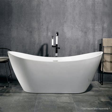 Luxier Luxury 70 X 30 Freestanding Soaking Bathtub Wayfair Soaking Bathtubs Refinish