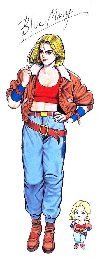 Blue Mary From Fatal Fury 3 King Of Fighters Mulher Desenho