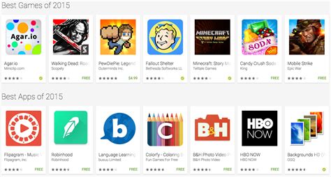 Many people like to play casino games while on the go, and for gamblers this is not different. Google highlights the best apps and games of 2015