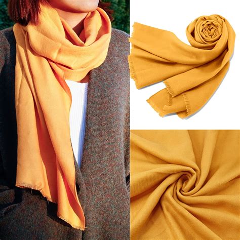 Women Large Scarf Soft Cashmere Feel Pashmina Warm Shawls Wraps Winter Fall Scarfs Solid Color
