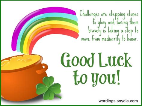 Good Luck Messages And Wishes - Wordings and Messages