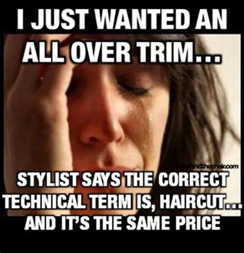 Haircut Vs Trim Memes Problems Funny First World Problems
