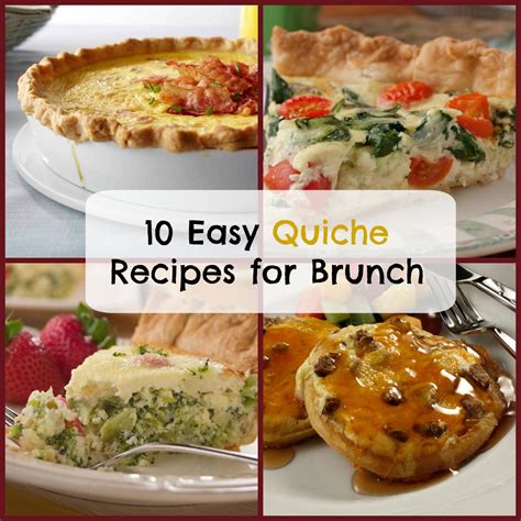 Embrace baking with simple dessert recipes for all occasions from the incredible egg. 10 Easy Quiche Recipes for Brunch | MrFood.com